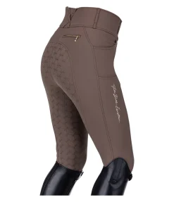 Pantalon d'équitation thermique à fond intégral grip Jessica