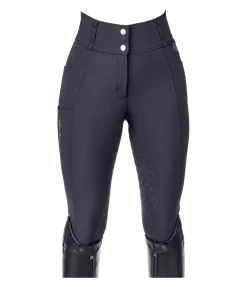 Pantalon d'équitation thermique à fond intégral grip Jessica