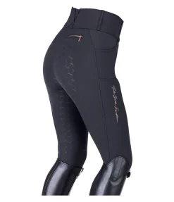 Pantalon d'équitation thermique à fond intégral grip Jessica