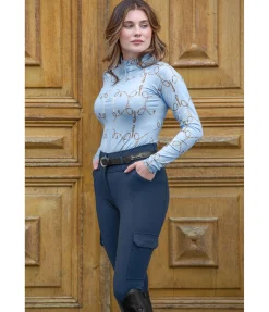 Pantalon d'équitation thermique hybride à fond intégral grip Madeleine