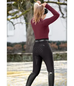 Pantalon d'équitation thermique à fond intégral grip Jessica
