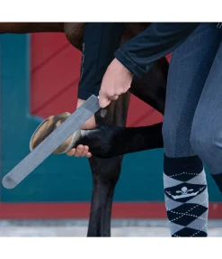 Râpe à sabots avec poignée en bois