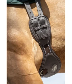 Sangle courte demi-lune en cuir doux