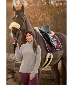 Sangle courte en véritable fourrure d'agneau Circle