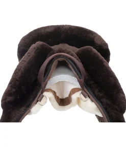 Selle de loisir en véritable fourrure d'agneau