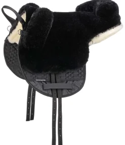 Selle de loisir en véritable fourrure d'agneau