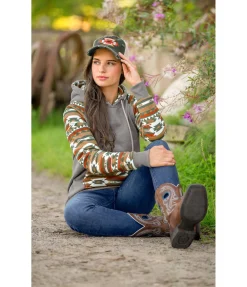 Sweat à capuche Ikat