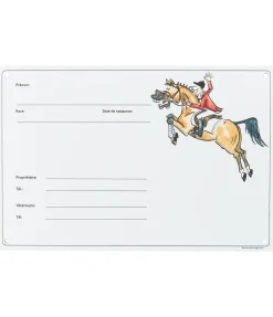 Tableau d'écurie Cheval d'obstacle