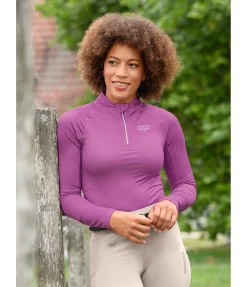 T-shirt technique à manches longues zippé Sofie