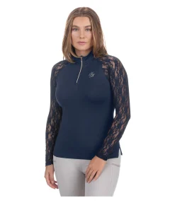 T-shirt technique zippé à manches longues Sanne