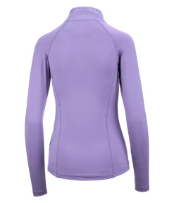 T-shirt technique zippé à manches longues Lea