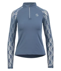 T-shirt technique zippé à manches longues Sanne