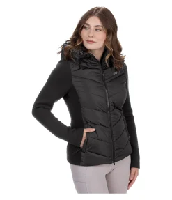 Veste d'équitation bi-matière à capuche Melli