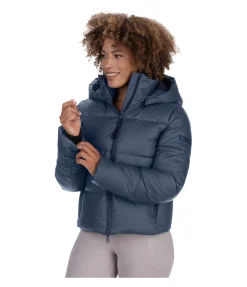 Veste d'équitation matelassée à capuche Corinne