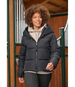 Veste d'équitation matelassée à capuche Amilia