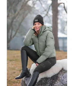 Veste d'équitation matelassée à capuche Corinne