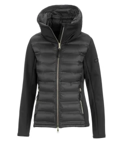 Veste d'équitation softshell bi-matière à capuche Celina