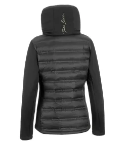 Veste d'équitation softshell bi-matière à capuche Celina