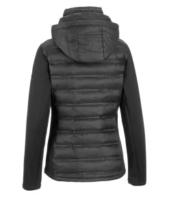 Veste d'équitation softshell bi-matière à capuche Celina
