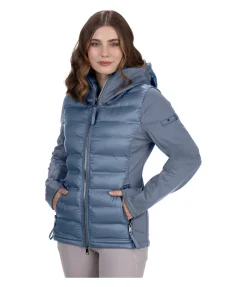 Veste d'équitation softshell bi-matière à capuche Celina