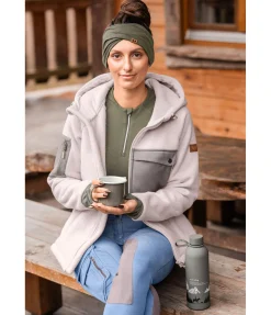 Veste en sherpa à capuche Rockies