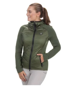 Veste stretch bi-matière à capuche Lene